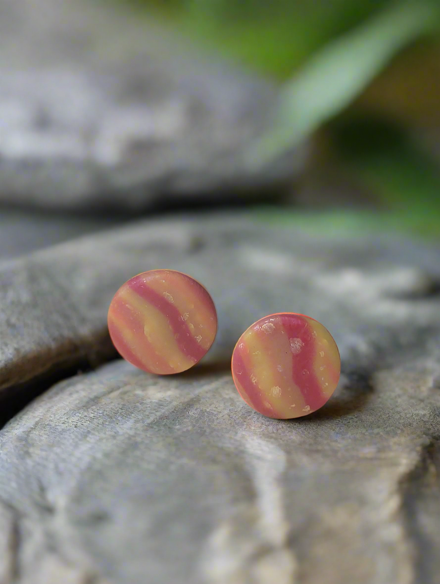 Clay stud earrings